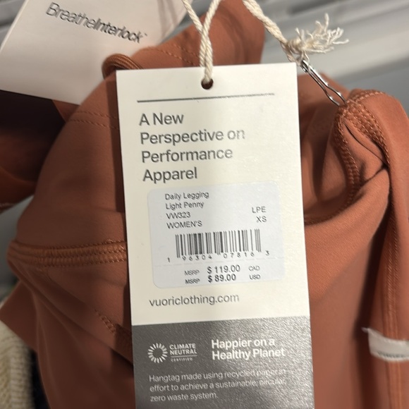 NWT Vuori Drawstring Leggings - Picture 3 of 3